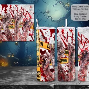 Disgusting Bloody Crime Scene Tumbler