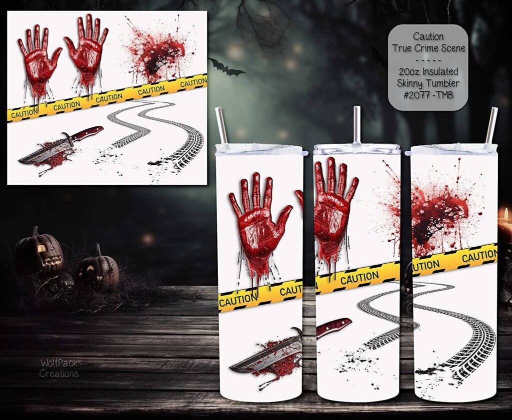 Depraved Crime Scene Tumbler