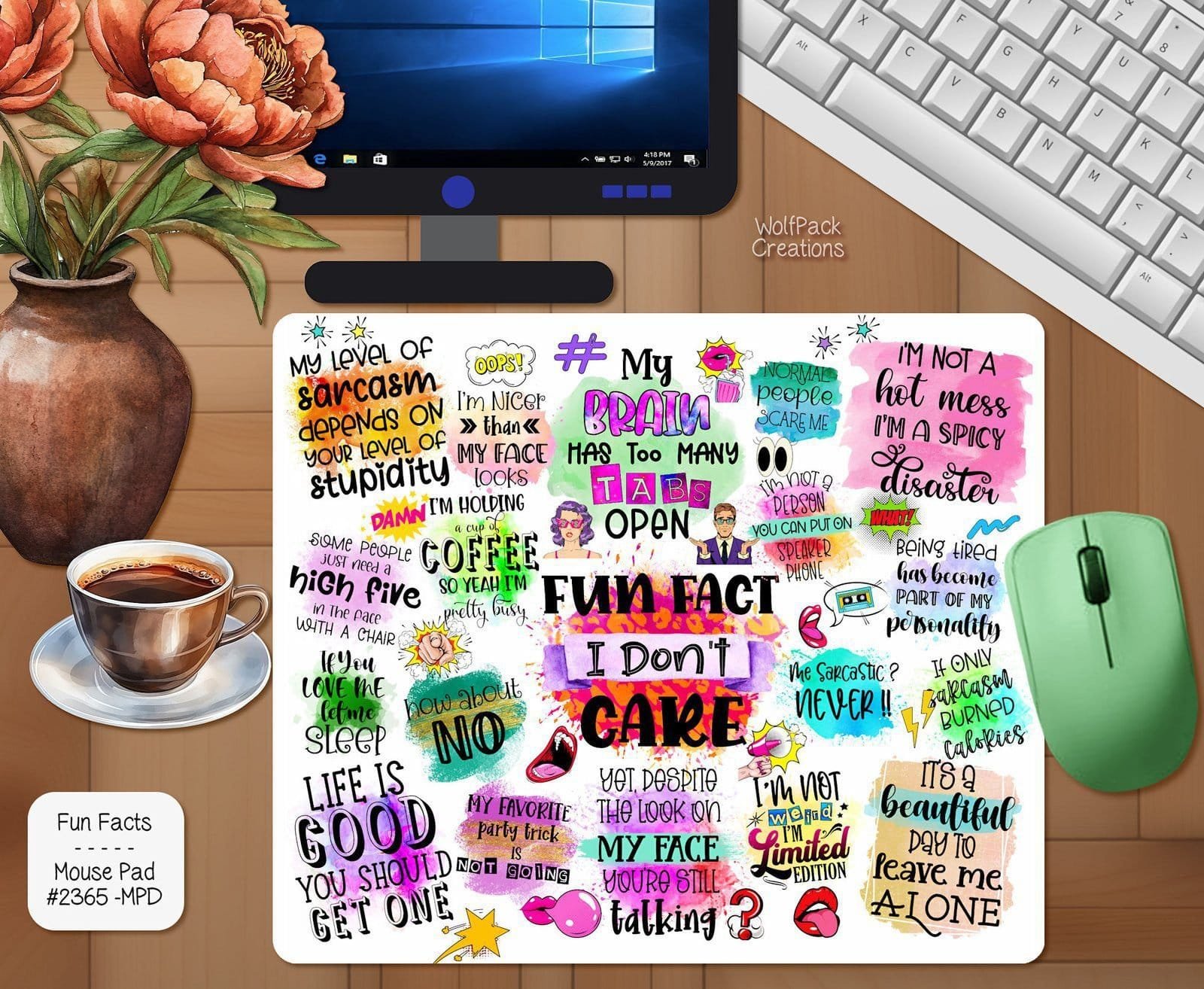 Hilarious Fun Facts Mouse Pad