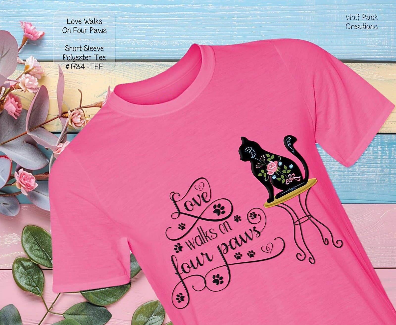Adorable Love Walks on Four Paws Shirt