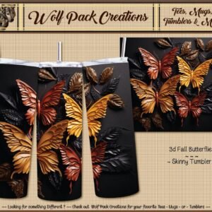 Beautiful Autumn Butterflies Tumbler