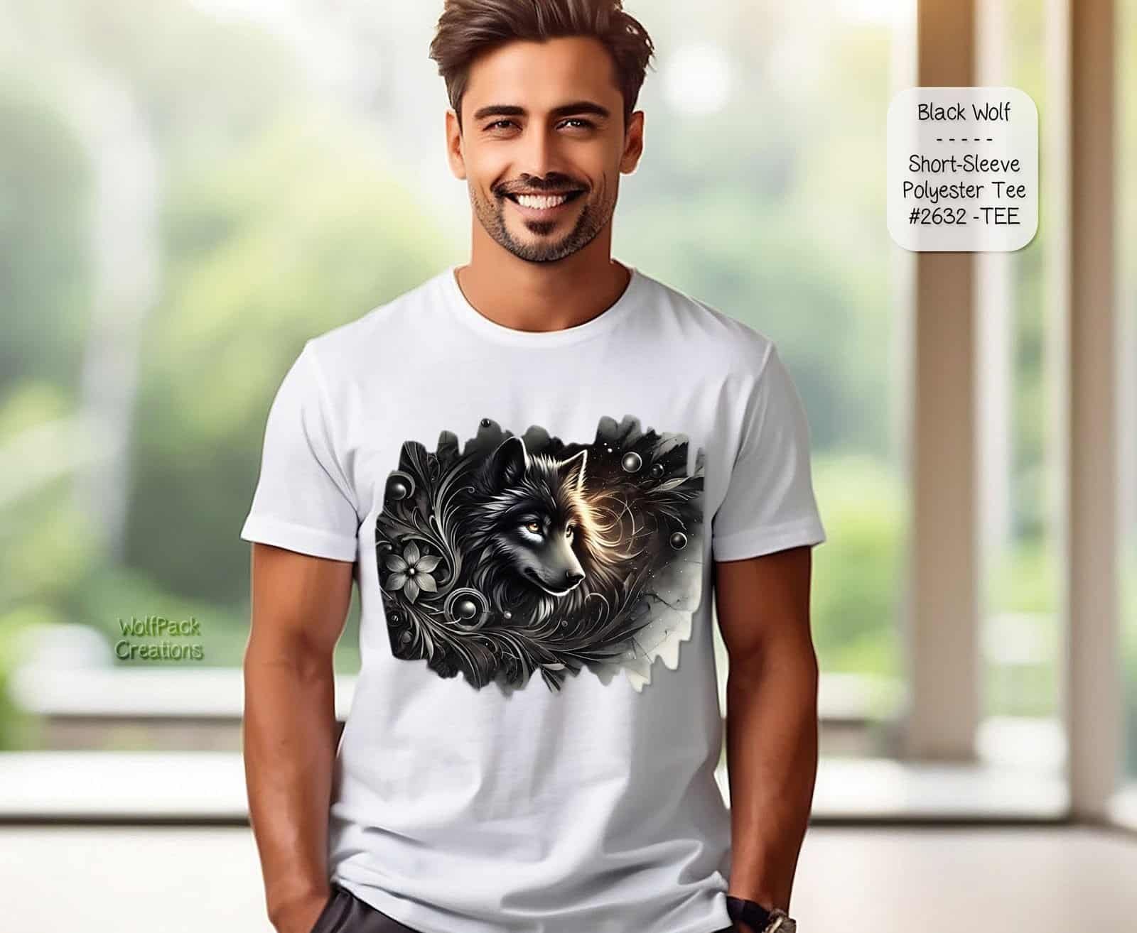 Beautiful Black Wolf Shirt