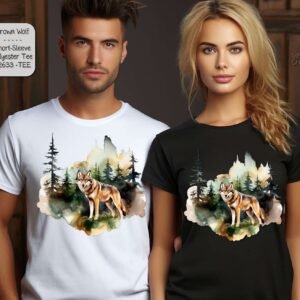 Beautiful Brown Wolf Shirt