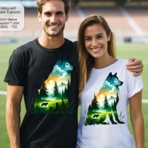 Beautiful Wolves at Sunset