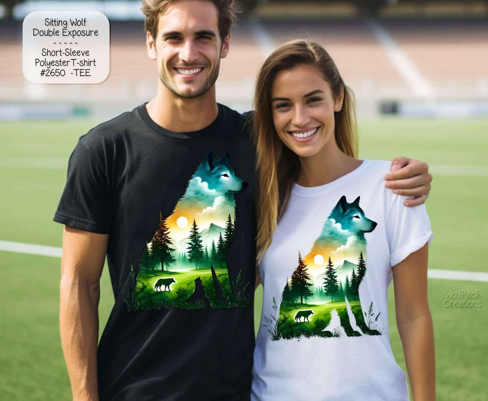 Beautiful Wolves at Sunset