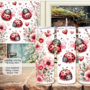 The Perfect Stainless Steel Skinny Tumbler for Ladybug Lovers