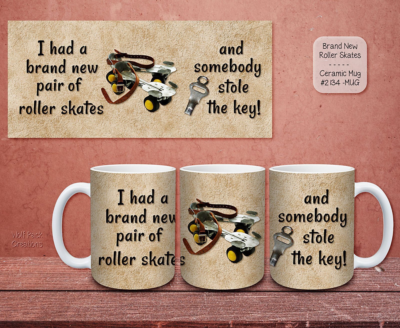 Explore Our Unique Ceramic Coffee Mugs for Roller Skate Lovers