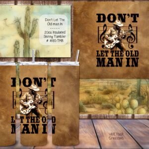 Beautiful Skinny Tumbler for Toby Keith Fans