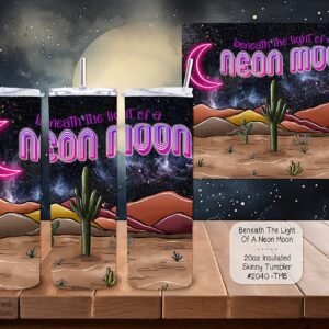 Neon Moon Stainless Steel Skinny Tumbler: A Perfect Choice for Your Beverages