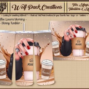 Beautiful Skinny Tumbler for Coffee Lovers