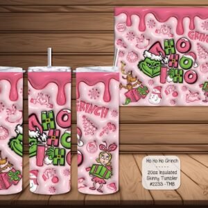 Stay Festive with the Insulated Grinch Skinny Tumbler