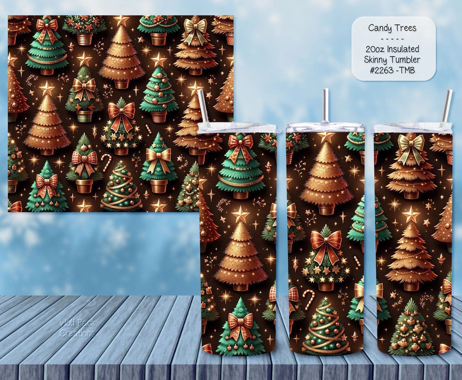 Stylish Candy Trees Tumbler