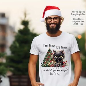 Adorable Cat and Christmas Tree Shirt