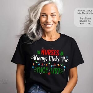 Amazing Nurses on the Nice List Shirt