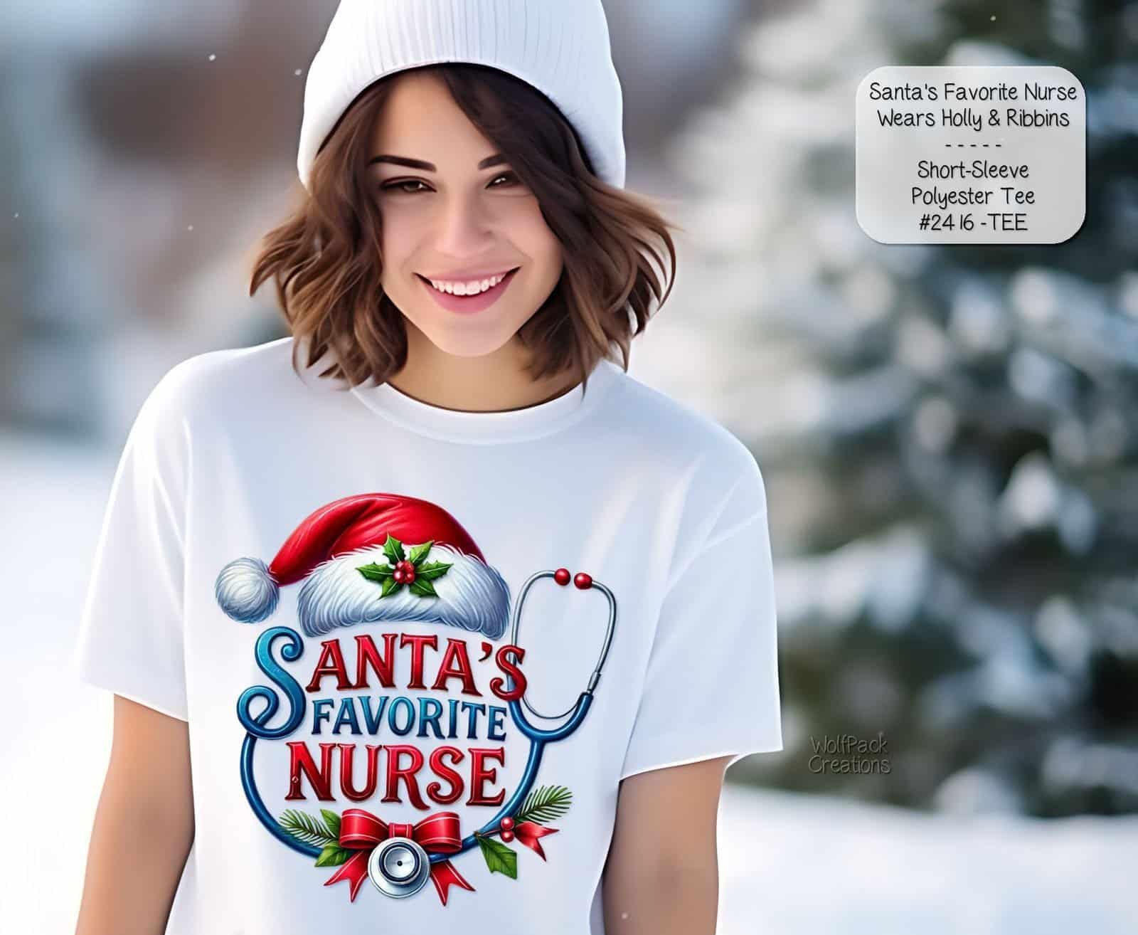 Essential Santa's Favorite Nurse Shirt