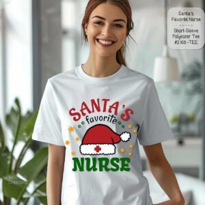 Cheery Santa's Favorite Nurse Shirt
