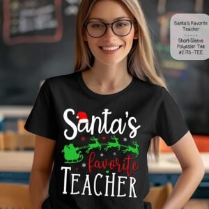 Beautiful Santa's Favorite Teacher Shirt