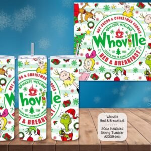 Beautiful Whoville Skinny Tumbler