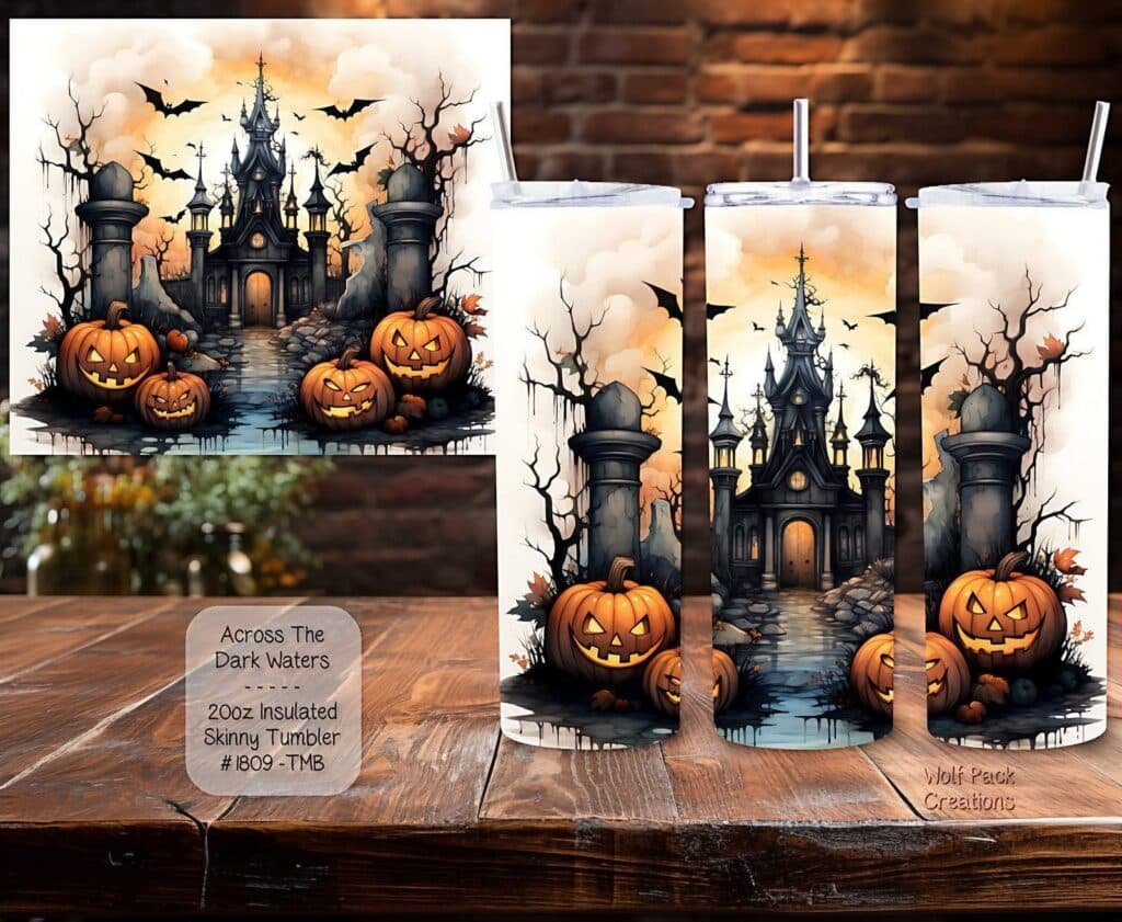 Spooky Dark Waters Tumbler