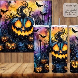 Intense Pumpkins and Bats Tumbler