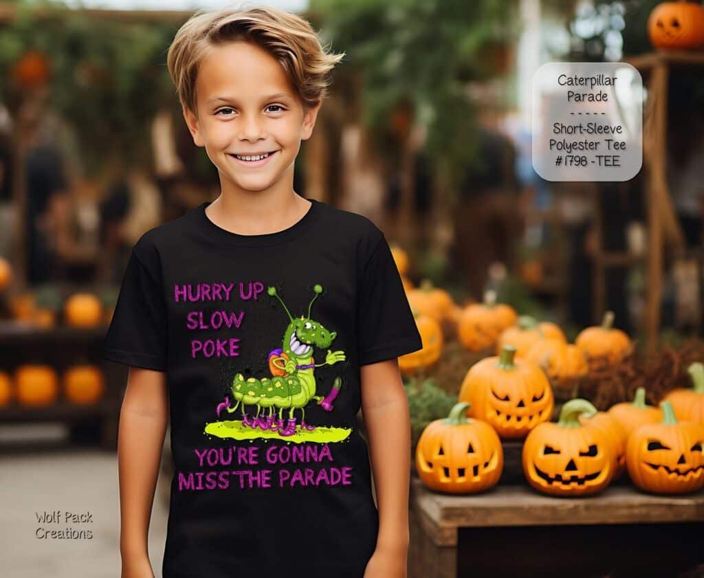 Adorable Caterpillar Parade Shirt for Kids