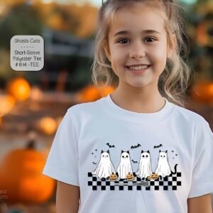 Scary Ghost Cats Halloween Shirt