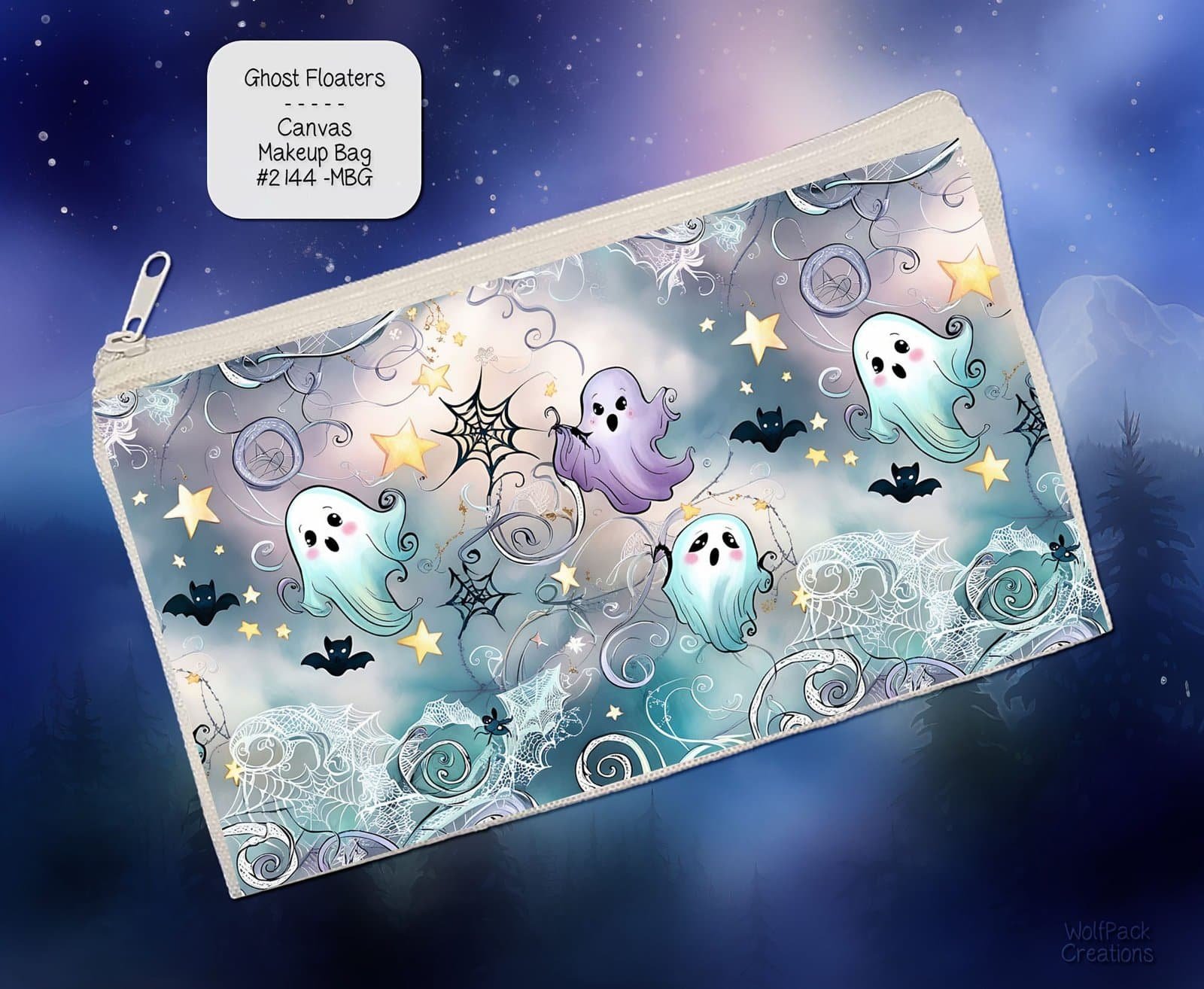 Ghosts Floaters Zipper Pouch