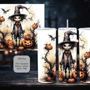Spooky Goth Guy Tumbler