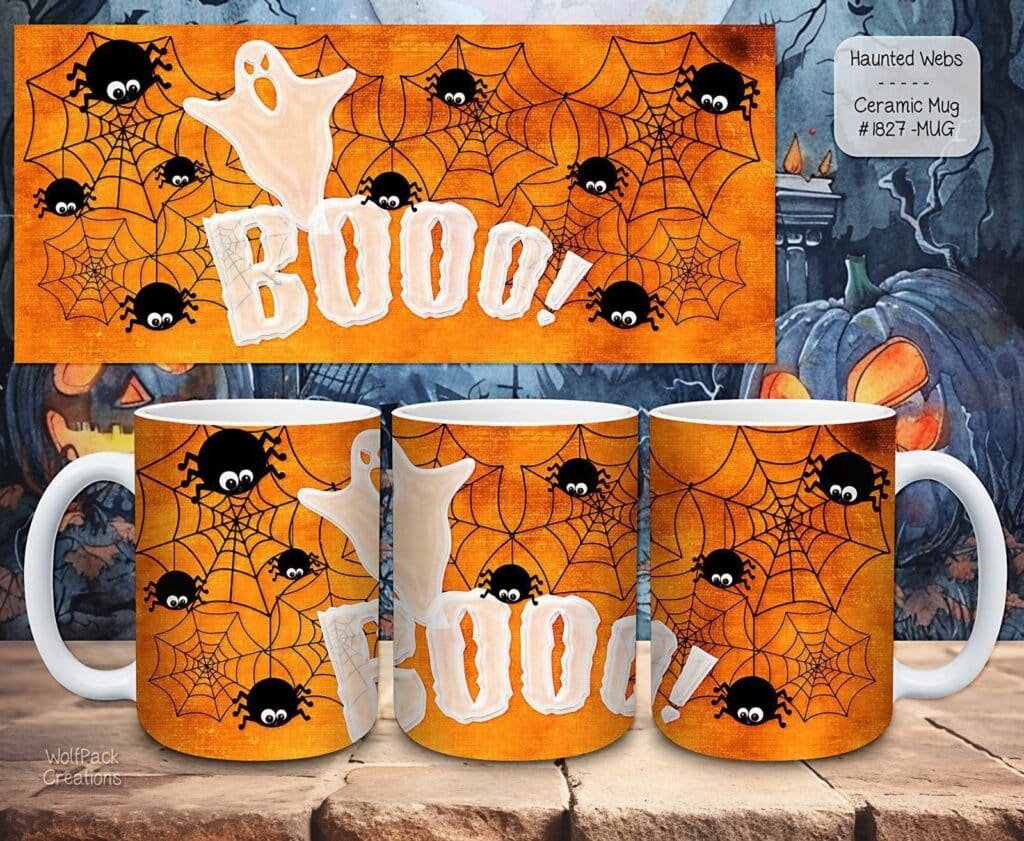 Discover the Haunted Webs Ceramic Coffee Mug