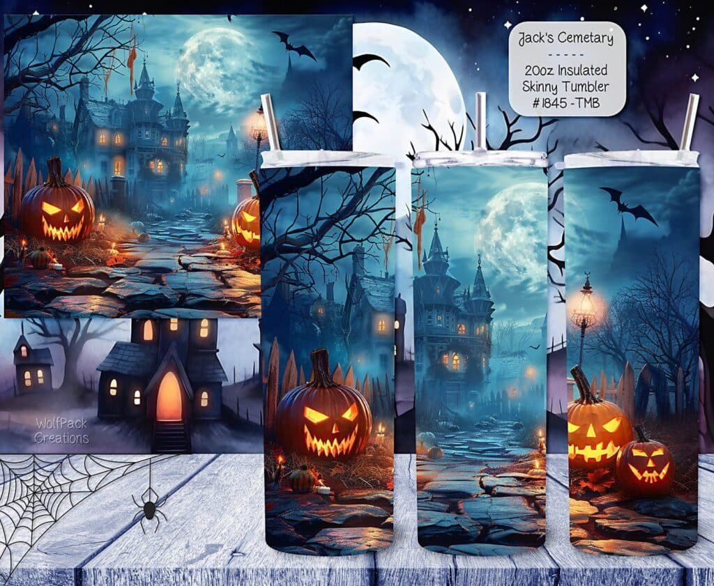 Spooky Jack's Cemetery Tumbler