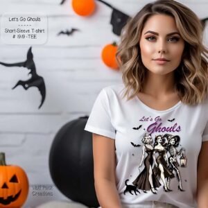 Beautiful Halloween Shirt featuring Three Ghouls