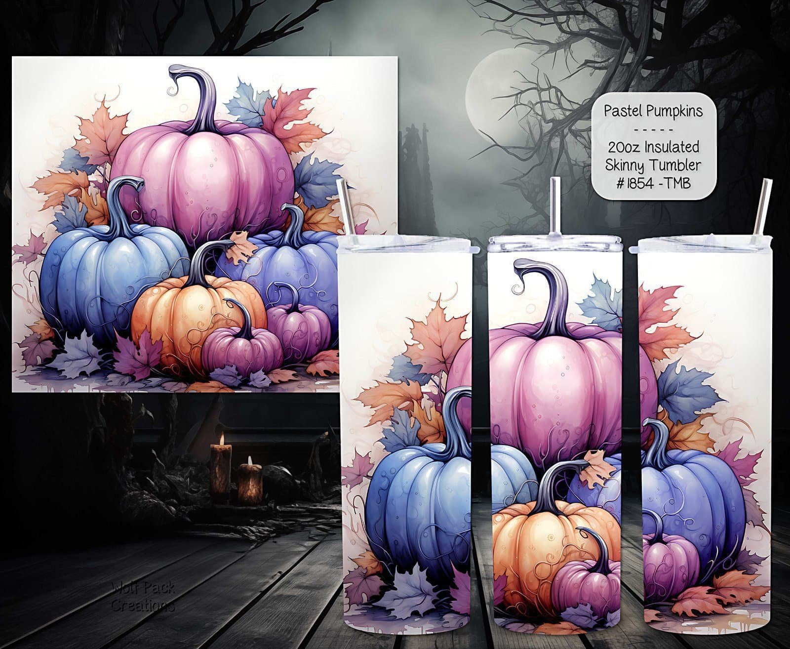 Pastel Pumpkins Tumbler