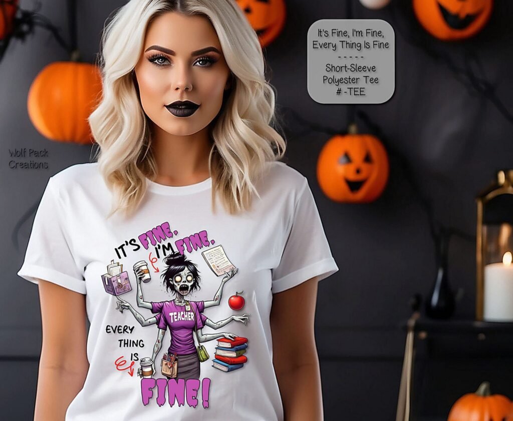 Funny Zombie Teacher Shirt