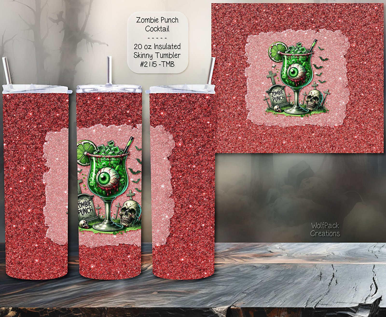 Zombie Punch Cocktail Tumbler