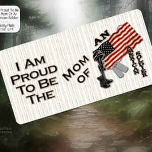 American Soldier License Plate
