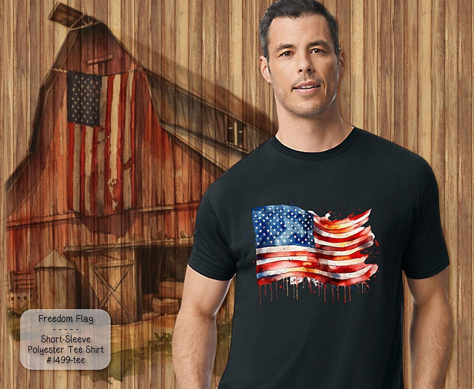 Ragged Freedom Flag Shirt