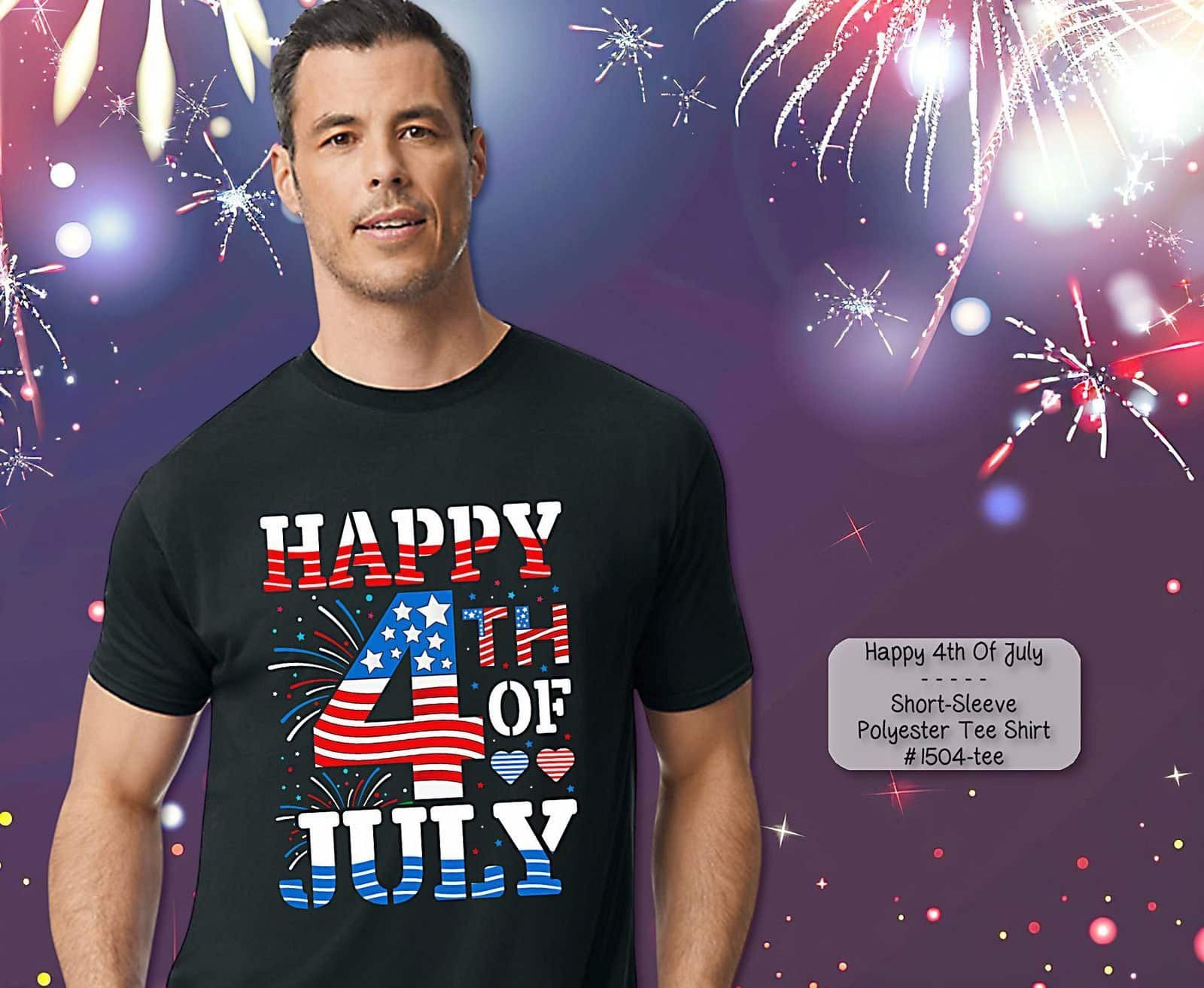 Vibrant Happy 4th of July Shirt