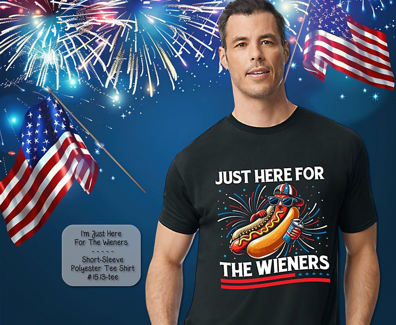 Hilarious Shirt: Just Here for the Wieners