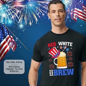 Funny Red White & Brews Shirt