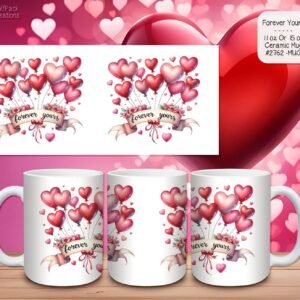 Forever Yours Ceramic Coffee Mug - Valentine's Day Gift