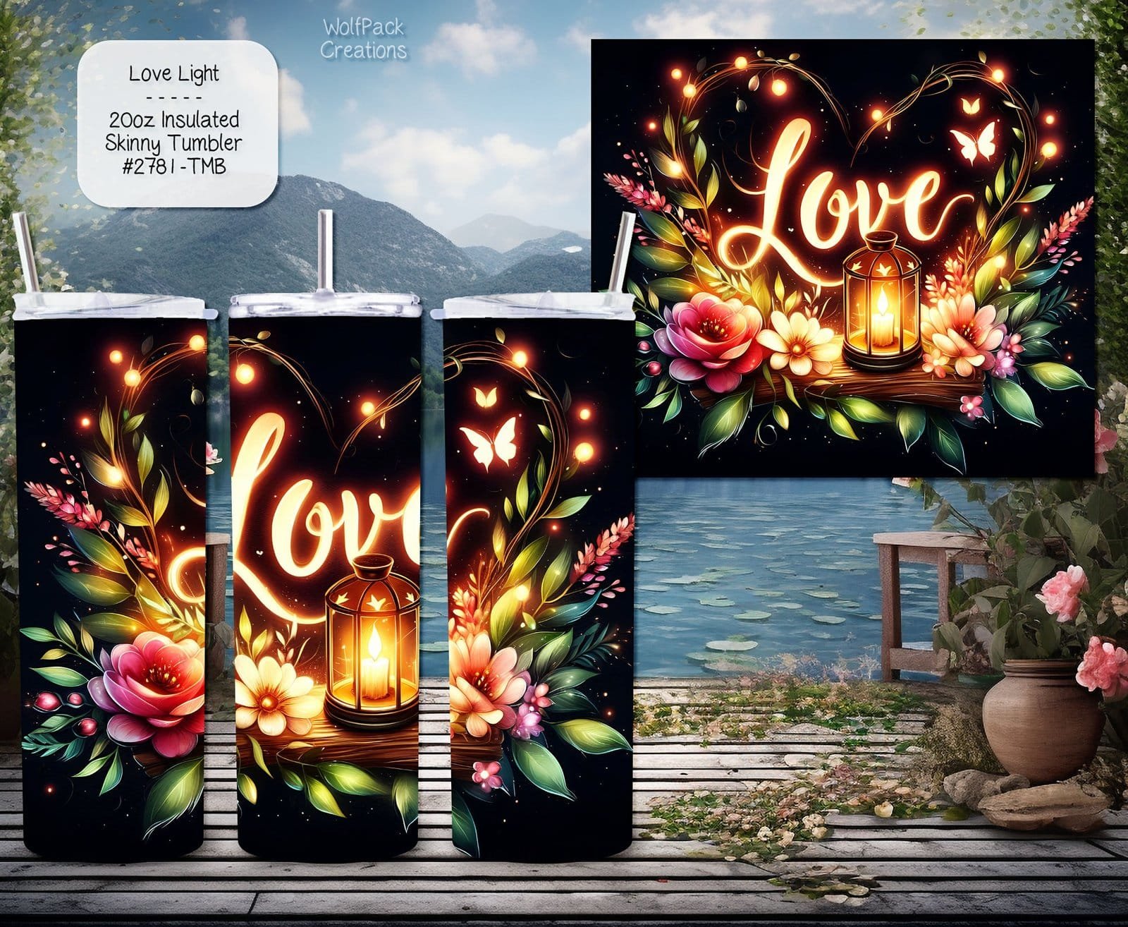 Beautiful Valentines Love Tumbler