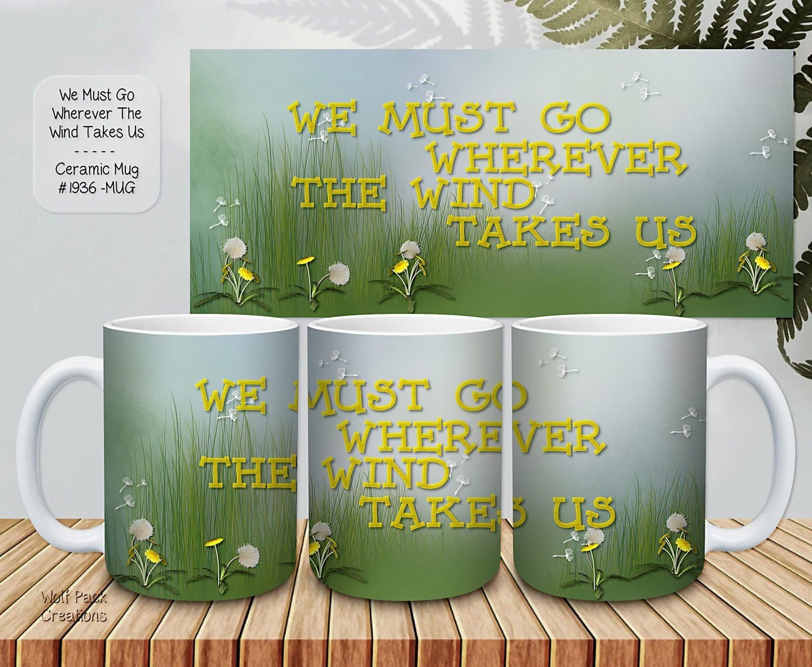 Charming Dandelion Puff Ceramic Coffee Mugs ? Perfect for Every Sip