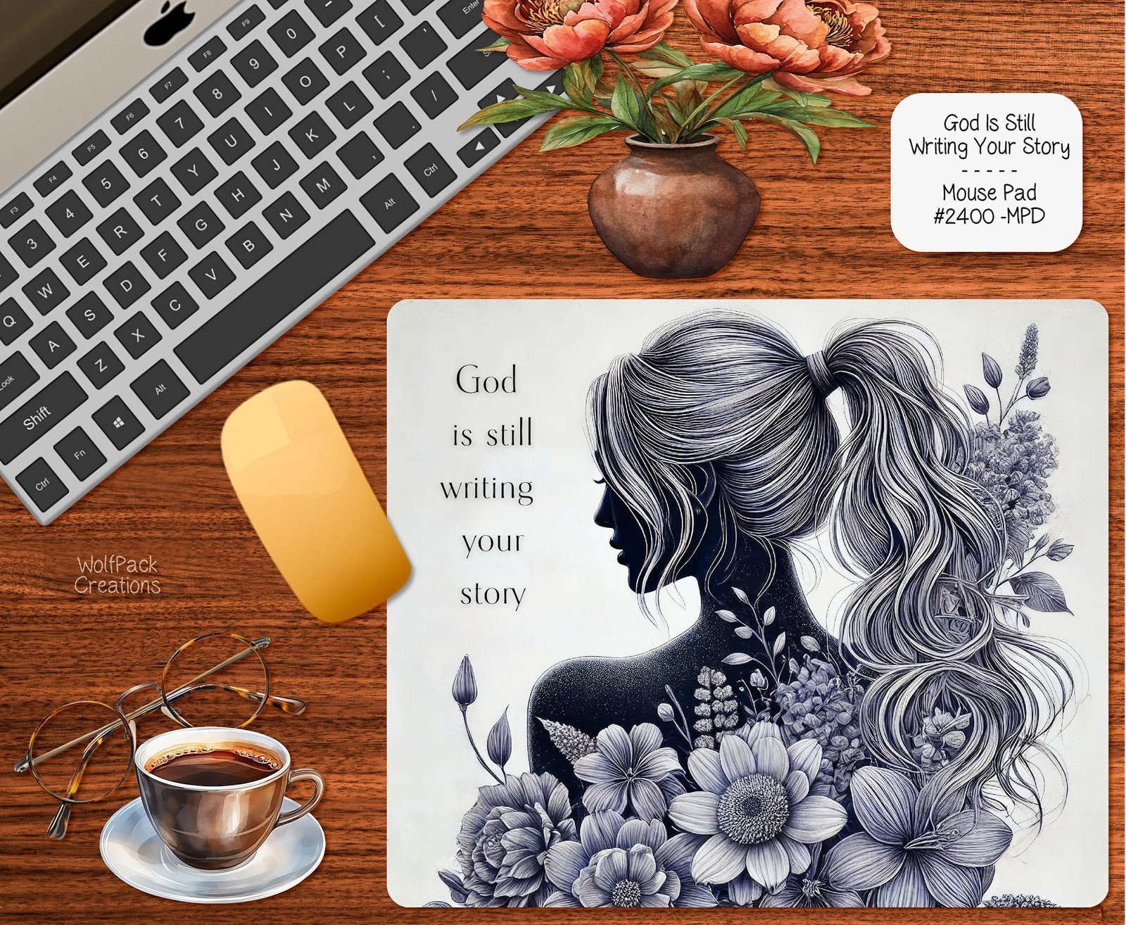 Awesome God is Still Writing Your Story Mouse Pad