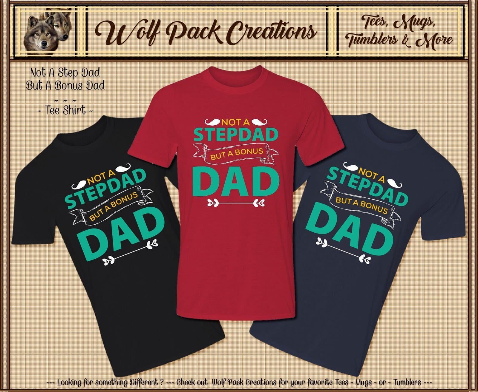 Stepdad is a Bonus Dad Short Sleeve T-Shirt