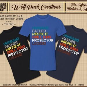 Man's Role on a Short Sleeve T-Shirt