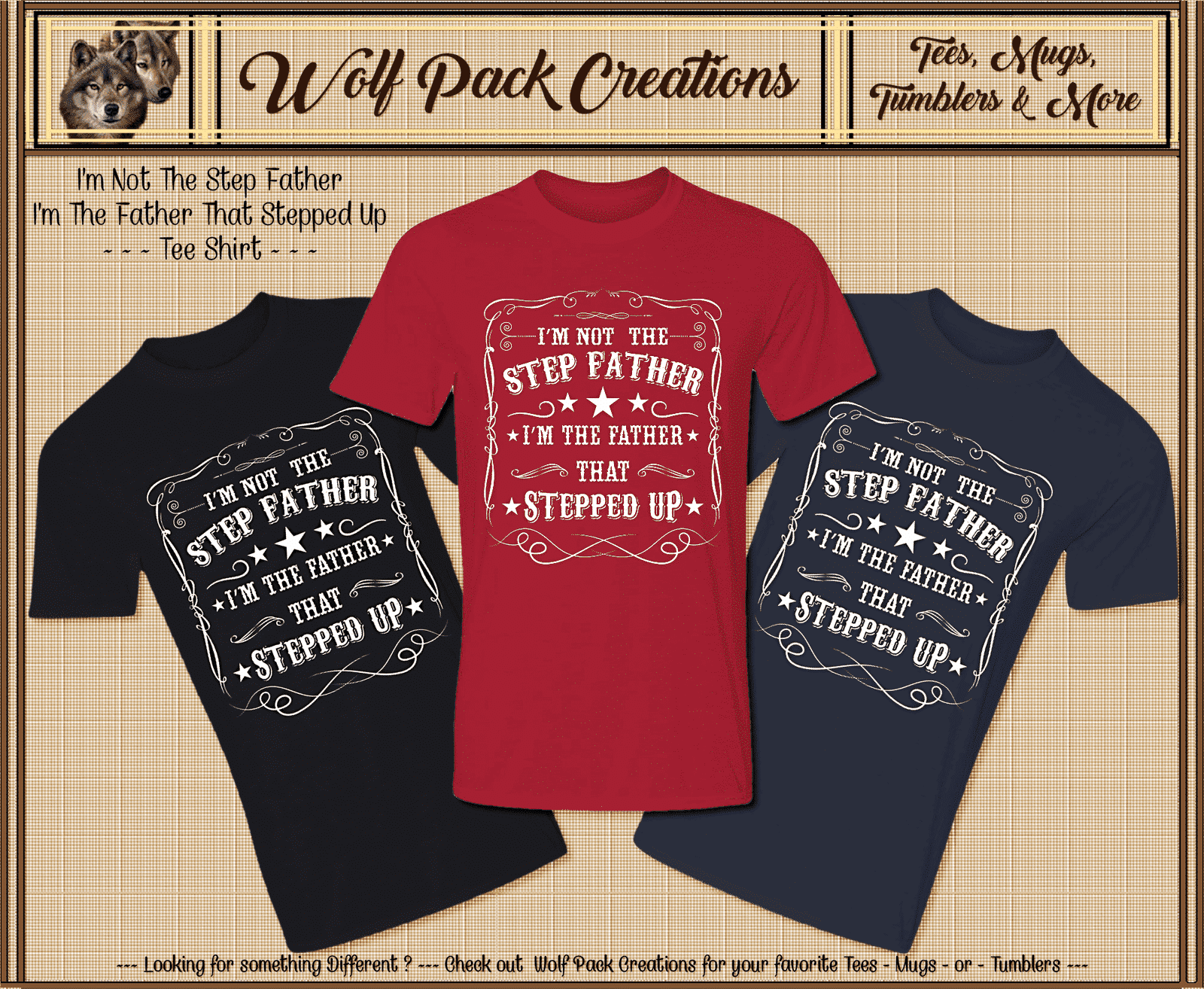 Short Sleeve T-Shirt: I'm the Father that Stepped Up