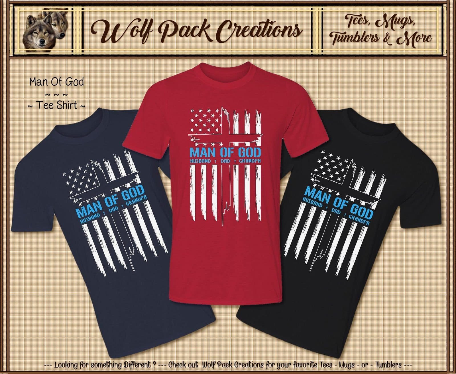 Cool Father's Day Shirt: Man of God