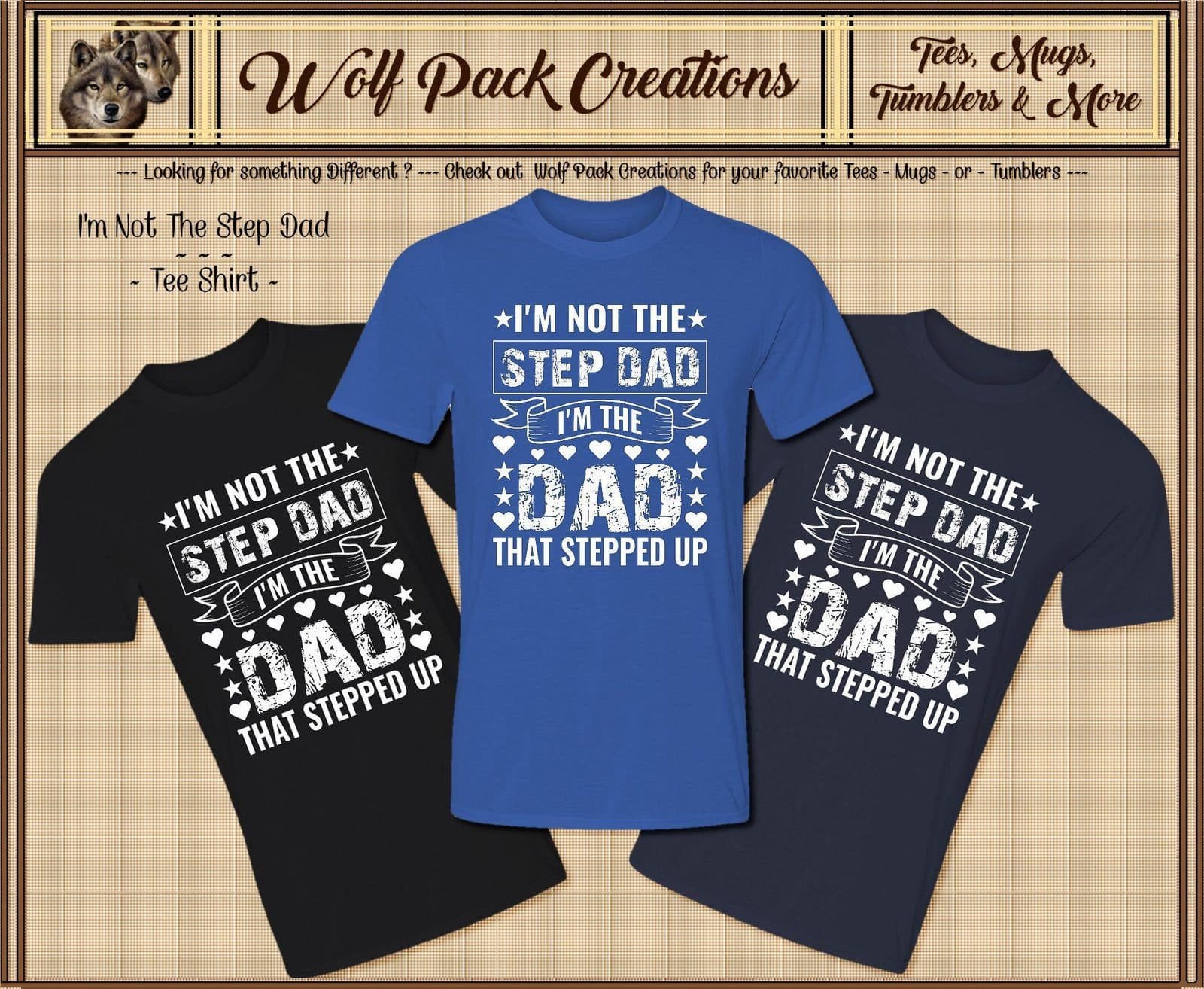 I'm Not the Stepdad Short Sleeve T-Shirt