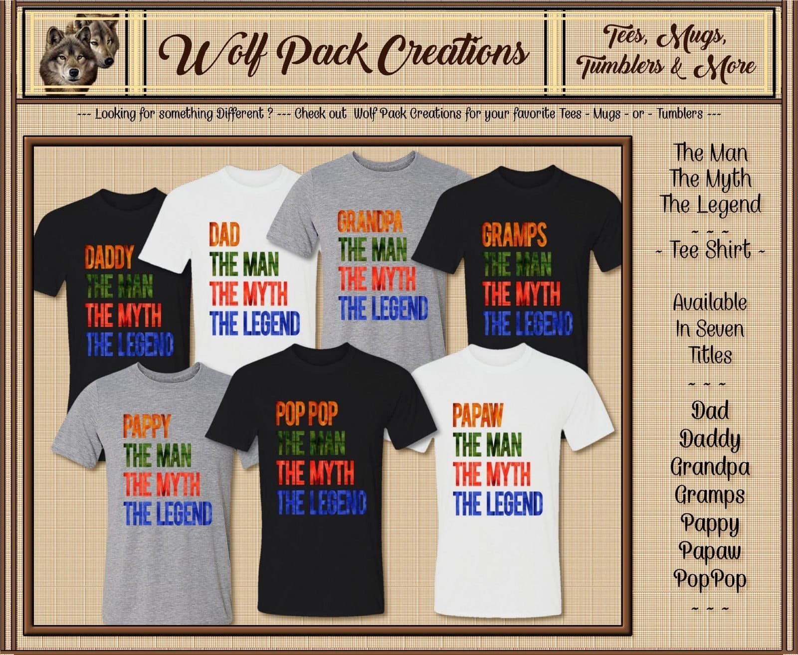 Personalize this Short Sleeve T-Shirt: The Man, The Myth, The Legend
