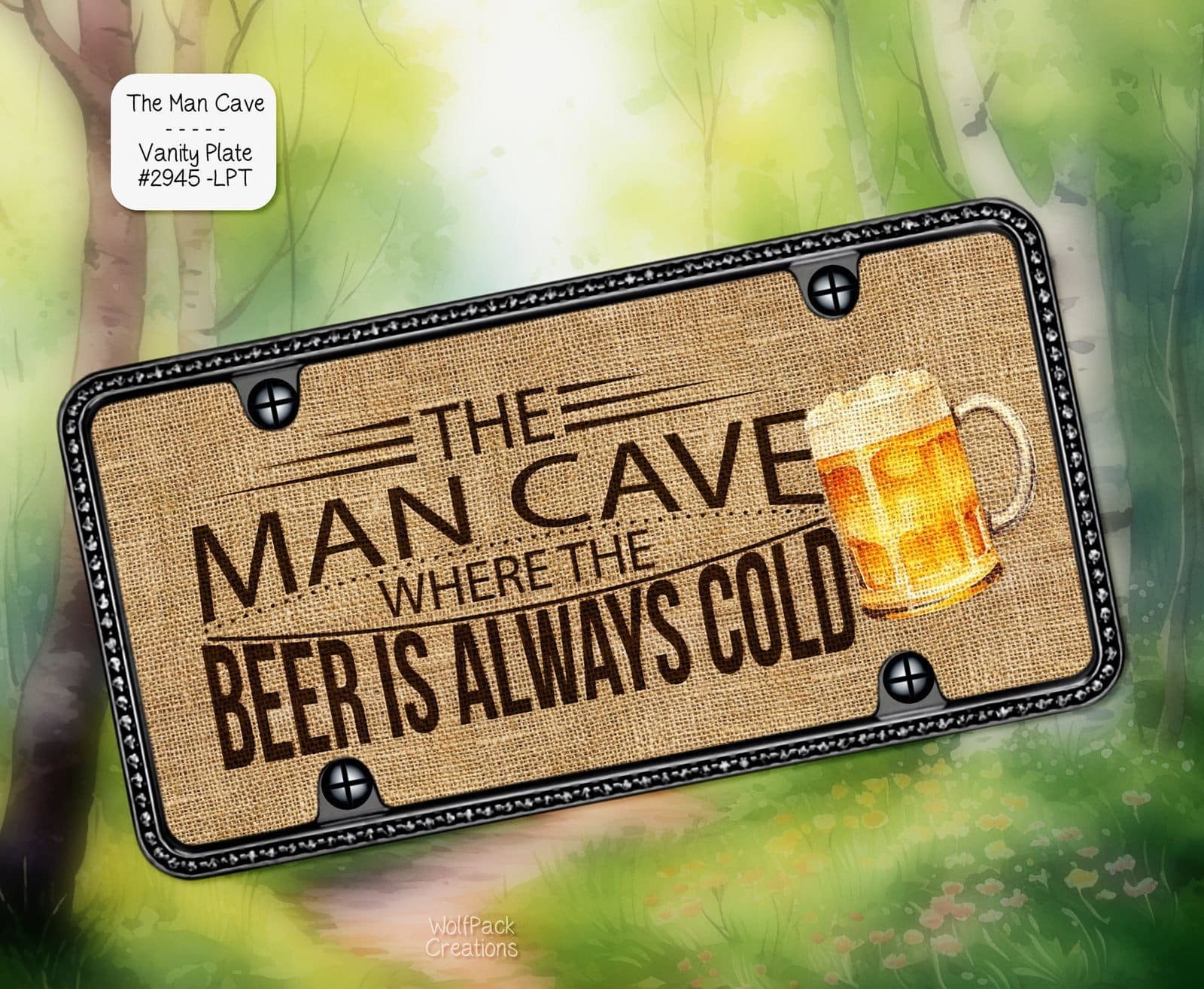 Man Cave License Plate
